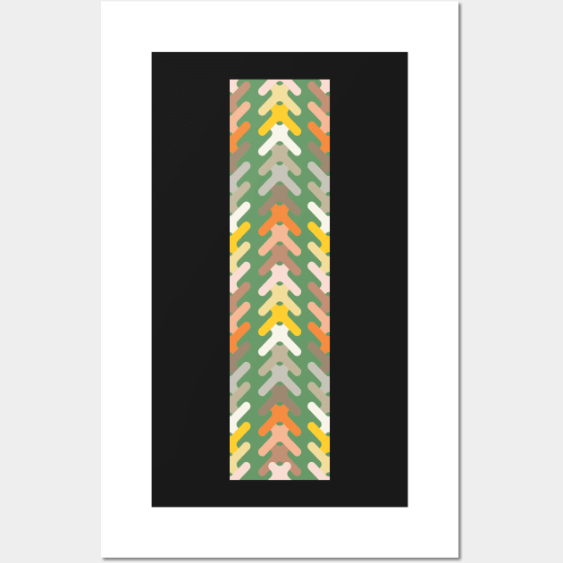 Nature colored arrow heads in taupes,oranges, greens and yellows Wall Art by FrancesPoff